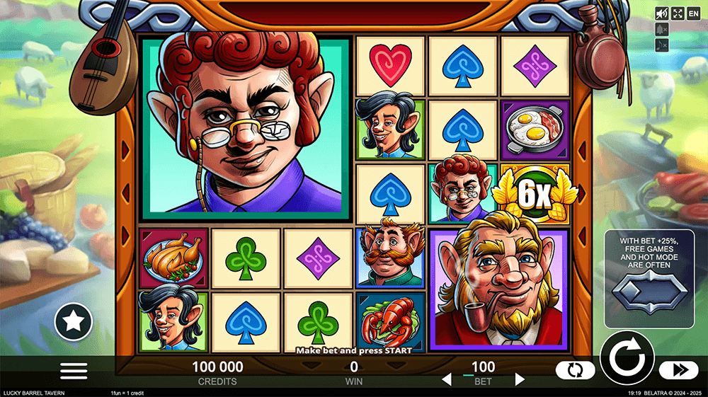 Правила видео слота Lucky Barrel Tavern